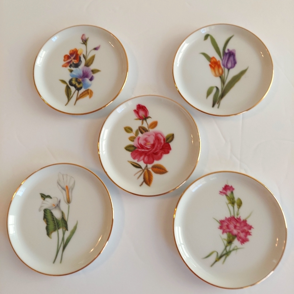 5 Furstenberg Coasters Plates